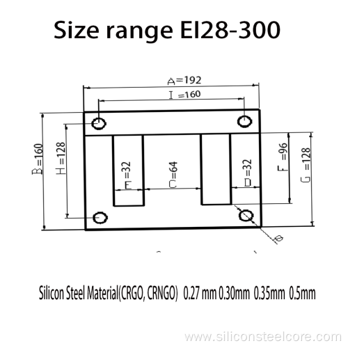 high speed steel sheet/EI 192 Lamination Core with 0.5mm crgo silicon steel